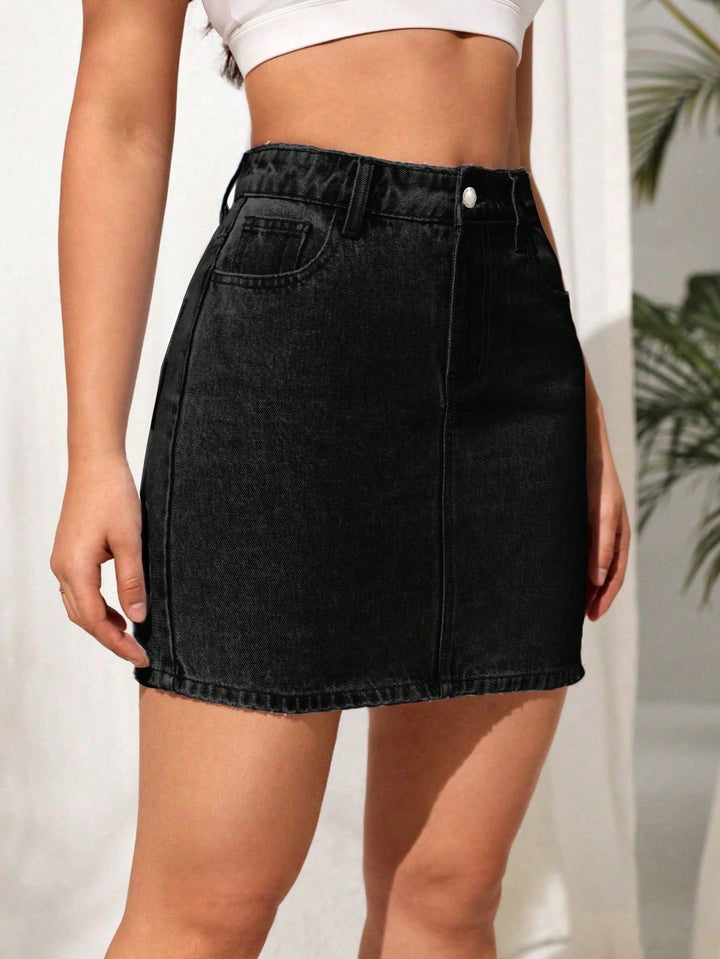 Fustă mini SHEIN, negru
