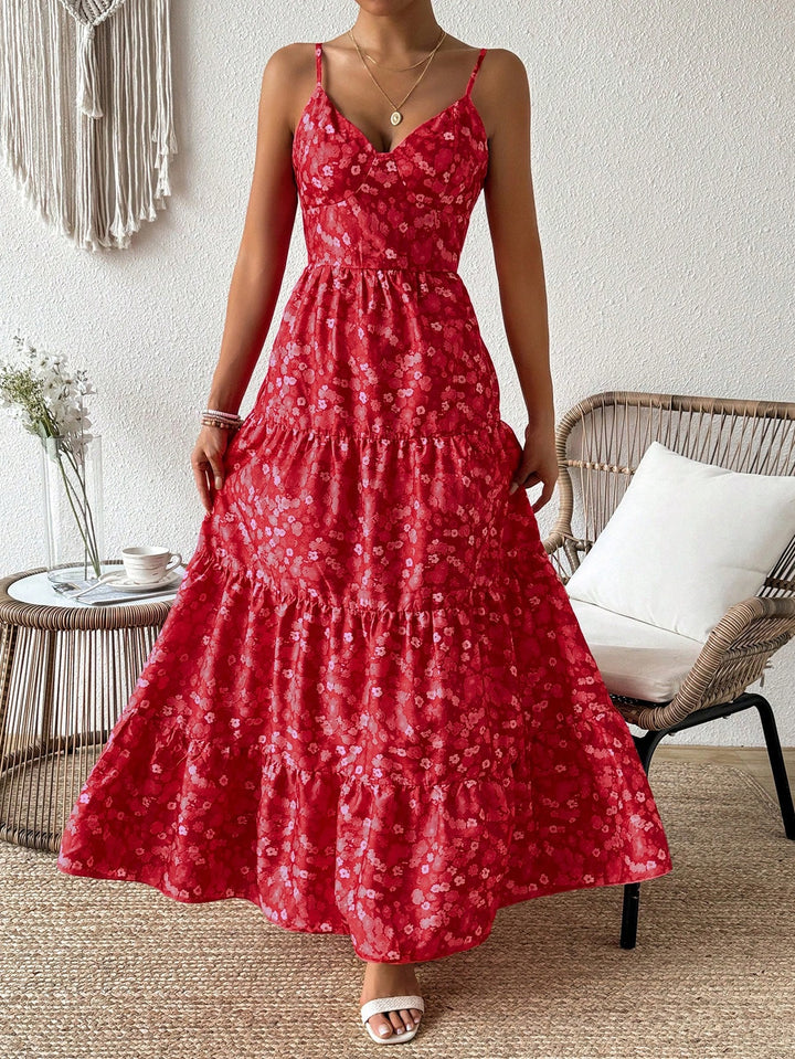 Rochie maxi SHEIN, roșu