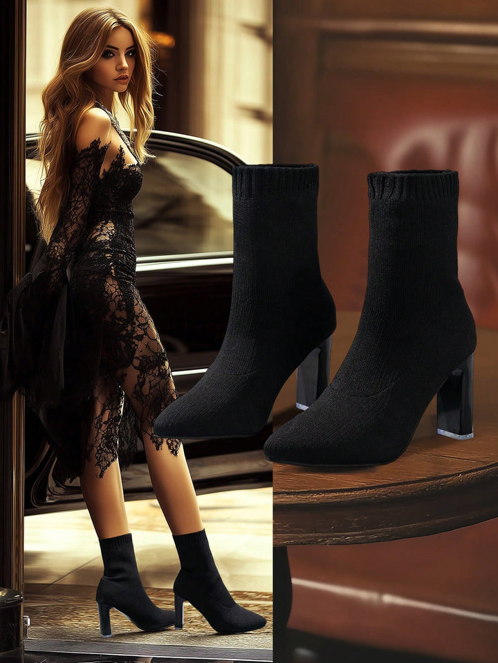 Botine SHEIN, negru