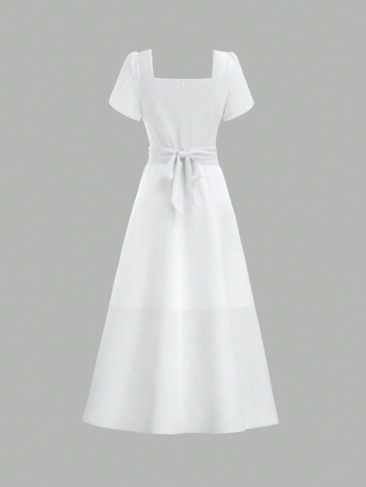 Rochie maxi SHEIN, alb