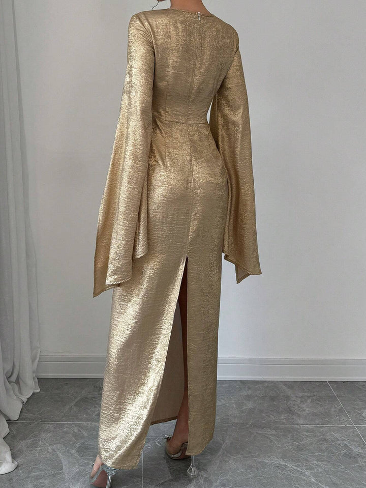 Rochie maxi Shein, auriu