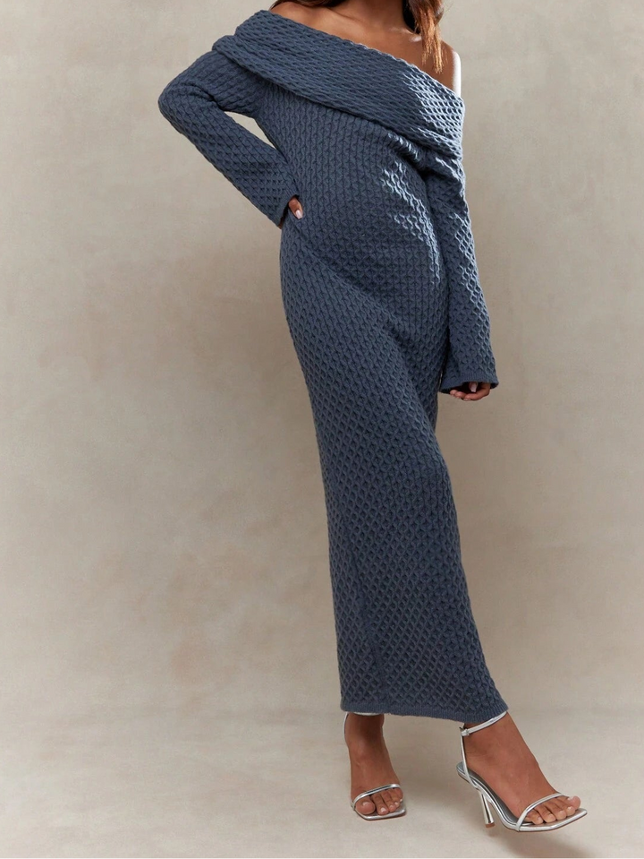 SHEIN maxi ruha, kék