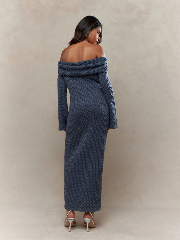 SHEIN maxi ruha, kék