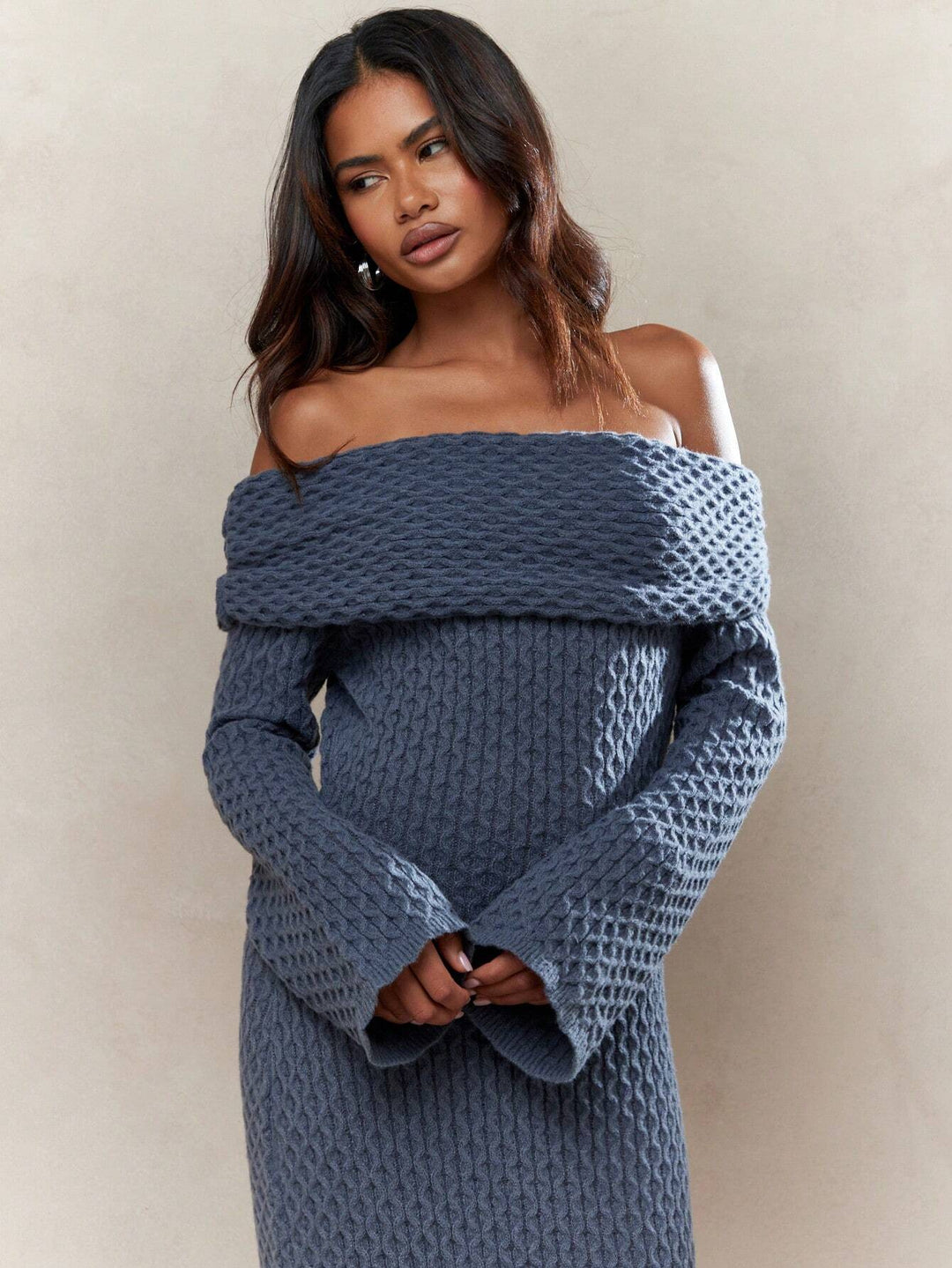 SHEIN maxi ruha, kék