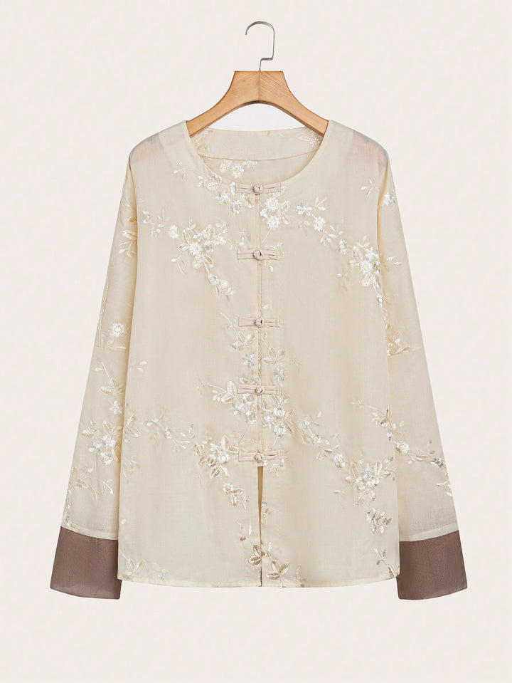 Bluza cu nasturi SHEIN, portocaliu