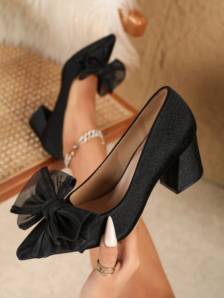 Pantofi cu toc SHEIN, negru