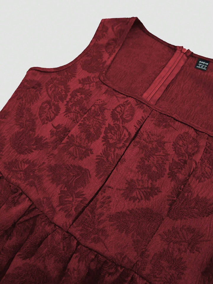 Rochie midi SHEIN, vișiniu
