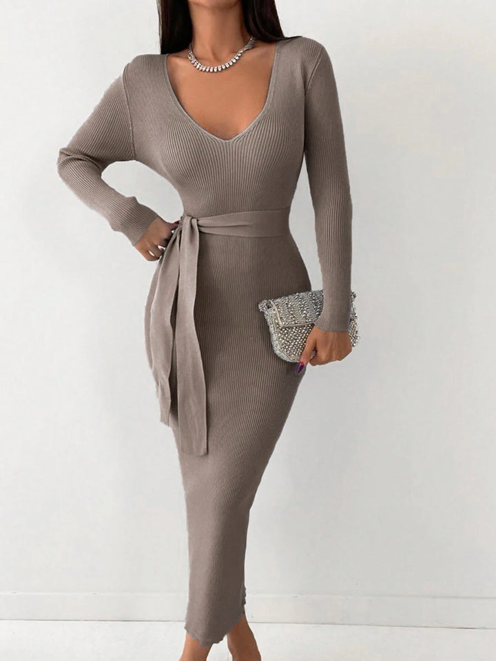 SHEIN maxi ruha, barna