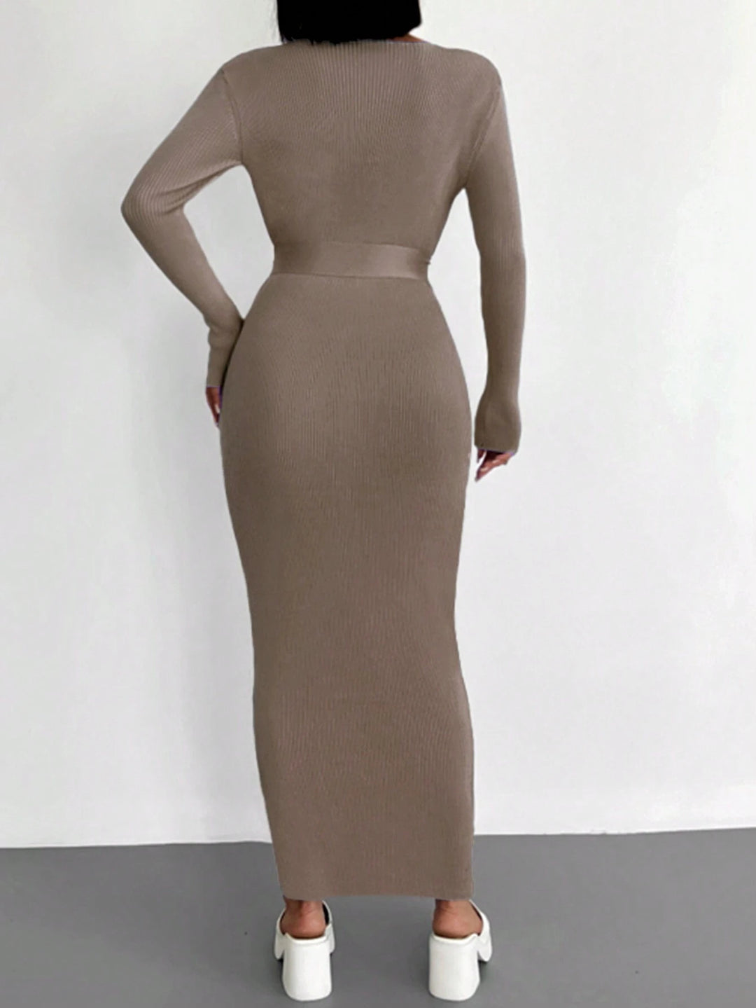 SHEIN maxi ruha, barna