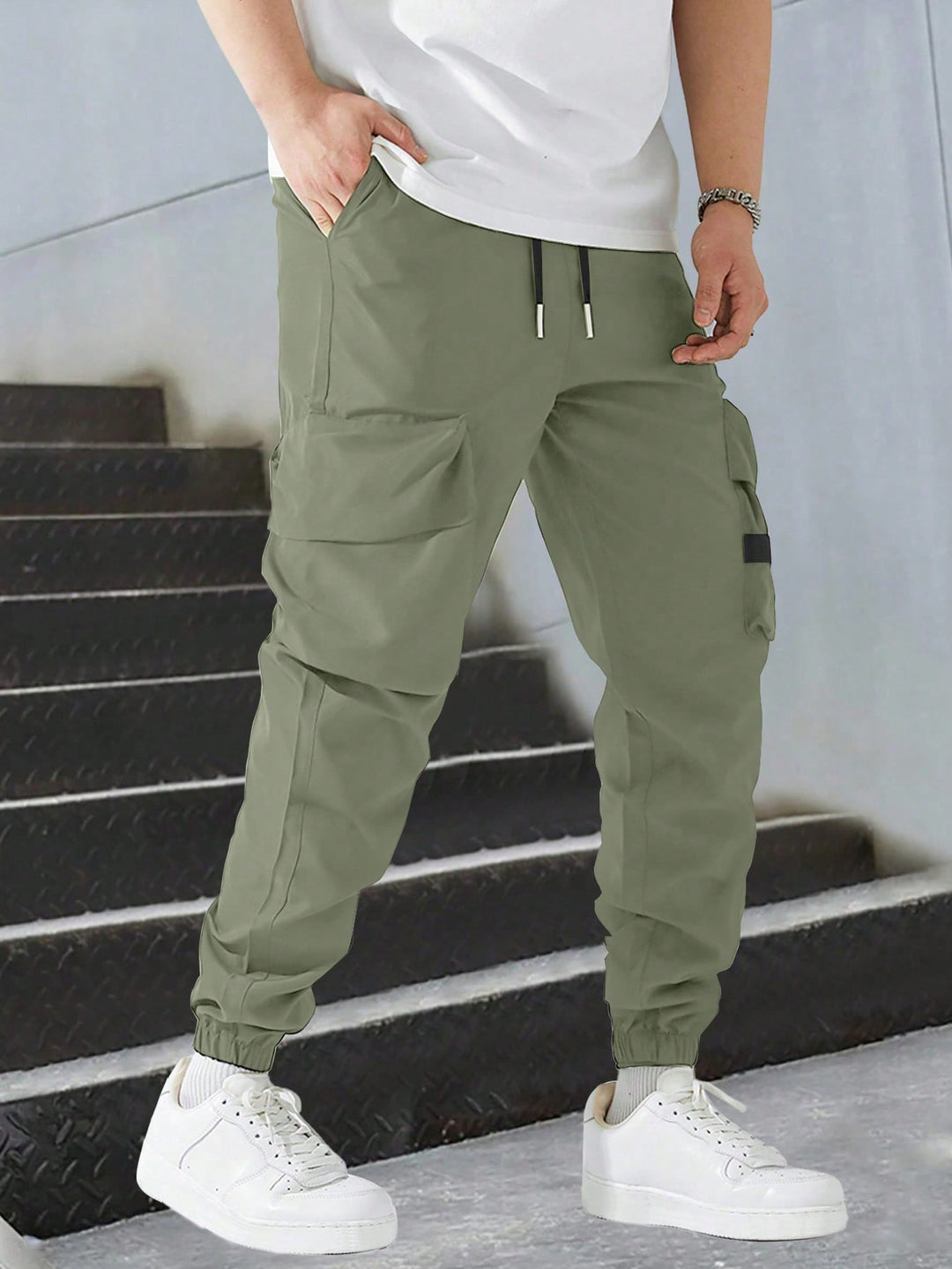 Pantalon SHEIN, verde