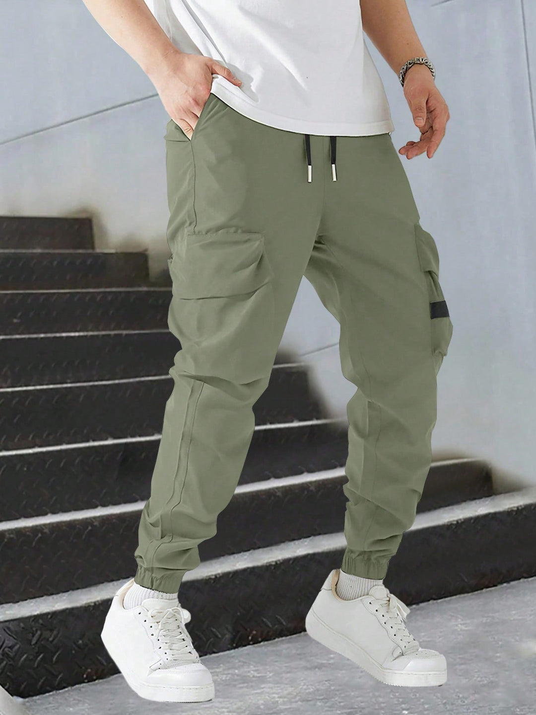 Pantalon SHEIN, verde