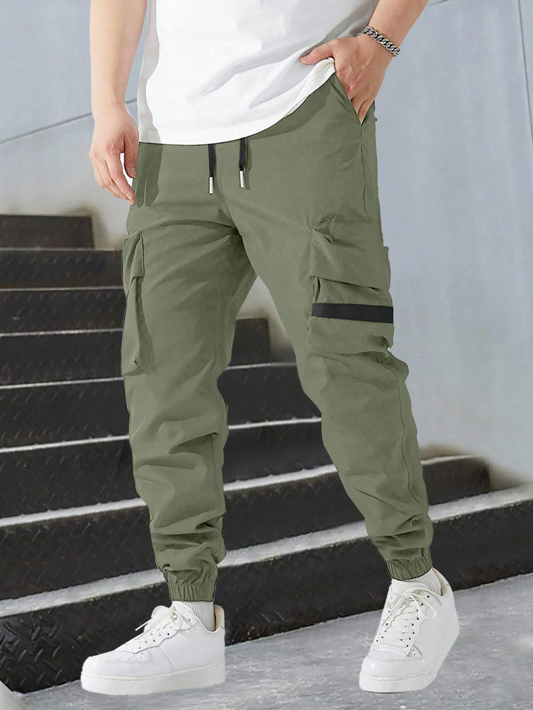 Pantalon SHEIN, verde