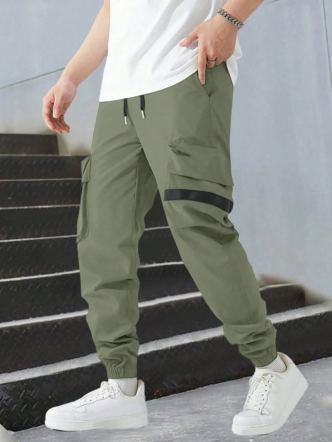 Pantalon SHEIN, verde
