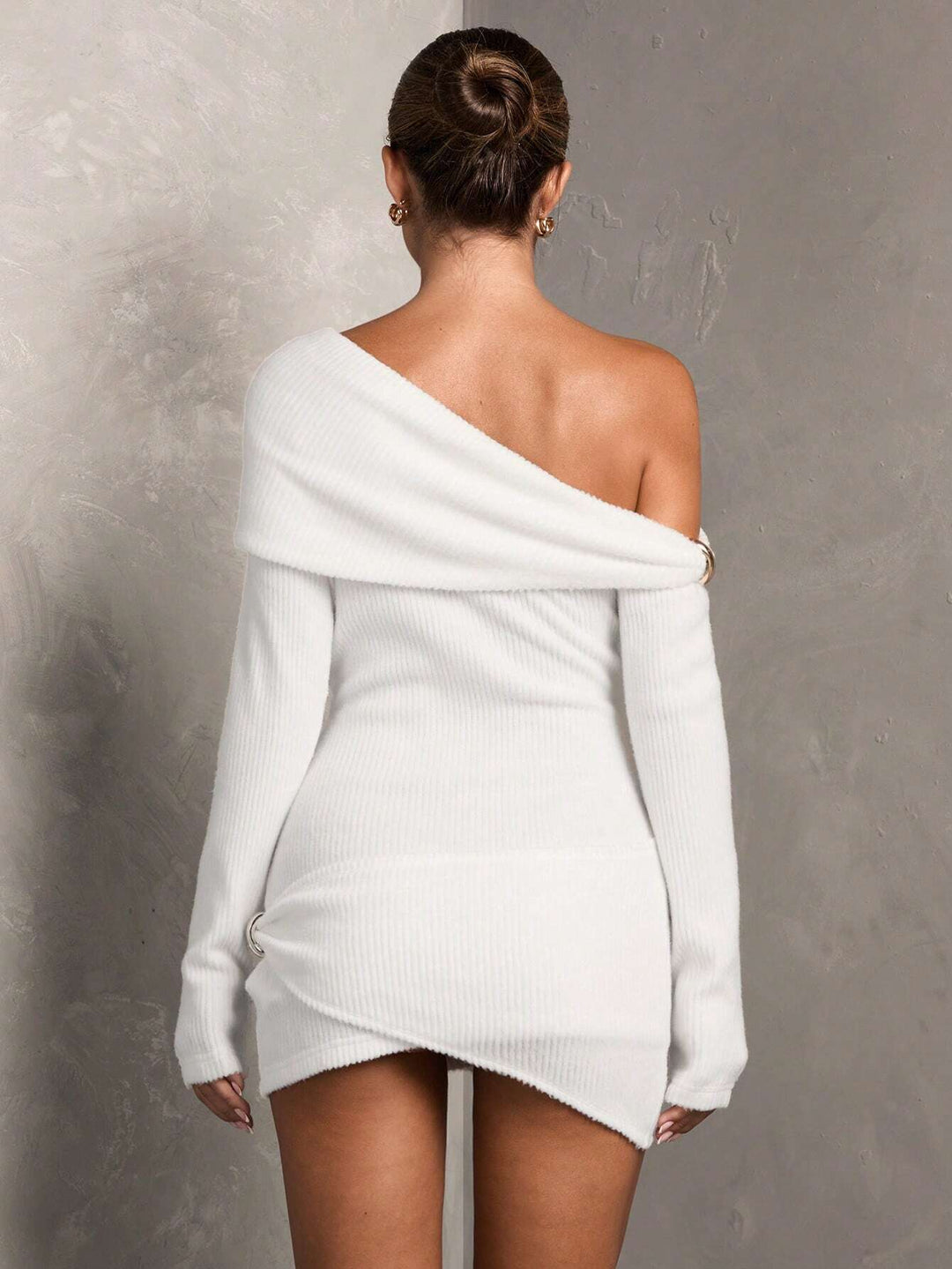 Rochie mini Shein BAE, alb
