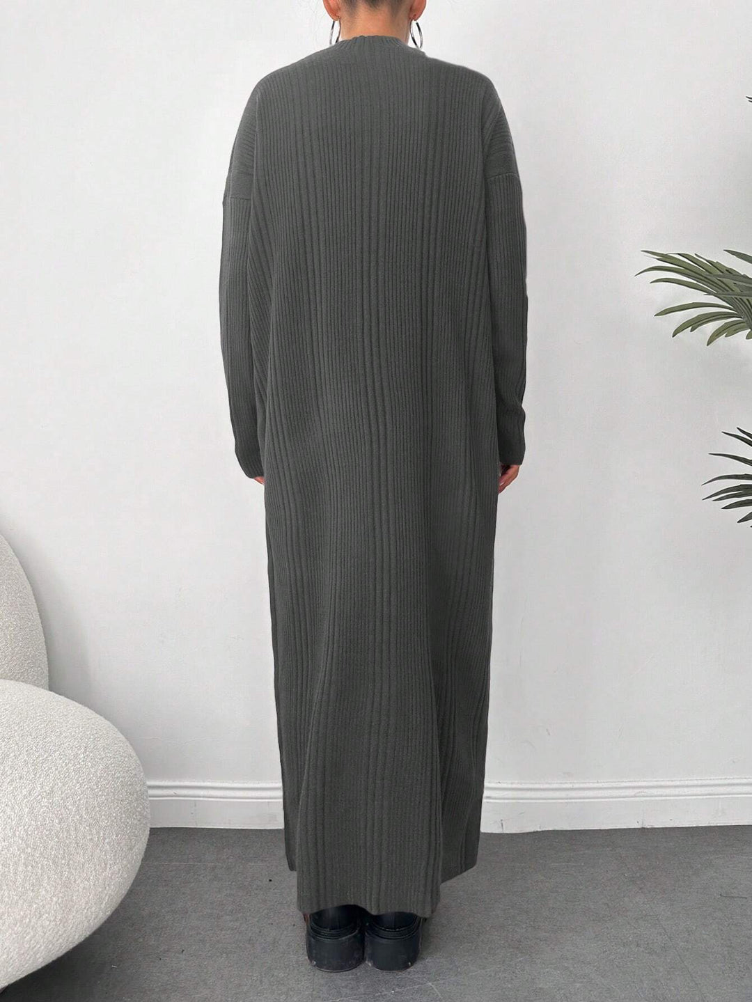 Rochie maxi SHEIN, gri