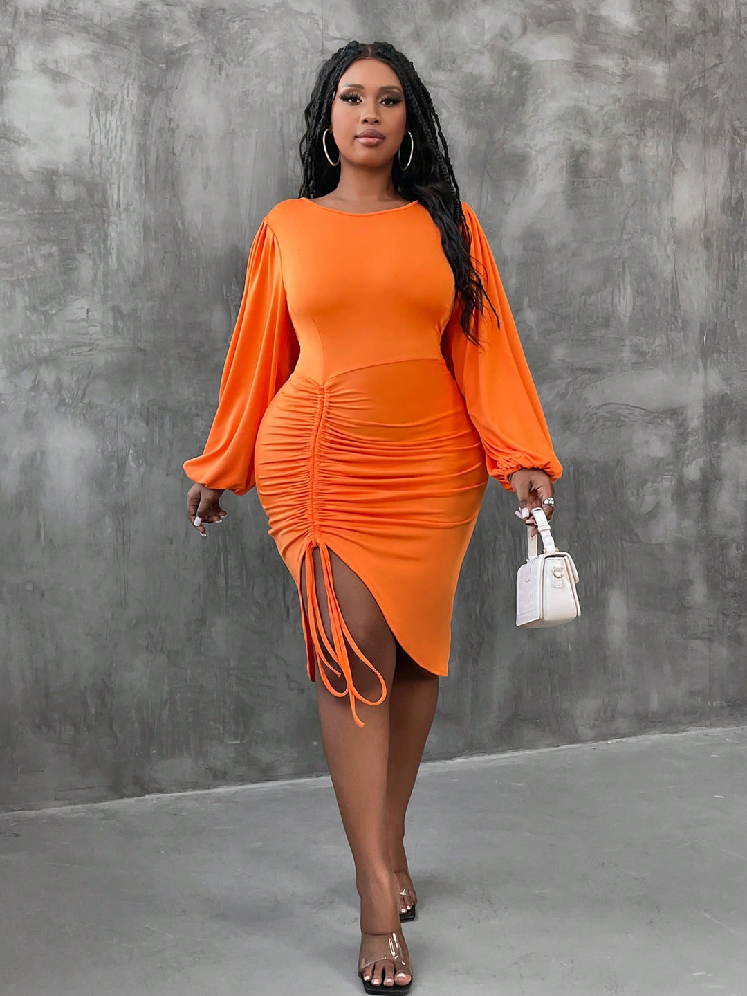 Rochie SHEIN, portocaliu