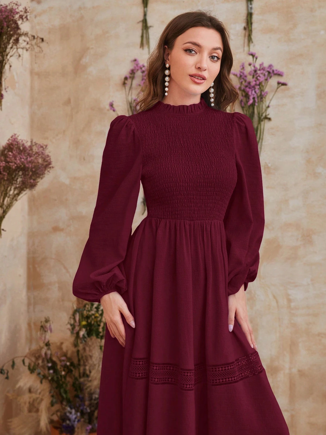 Rochie maxi SHEIN, vișiniu
