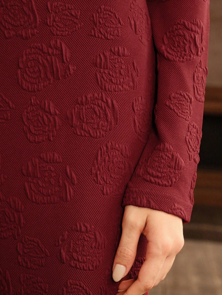 Rochie maxi Shein, vișiniu