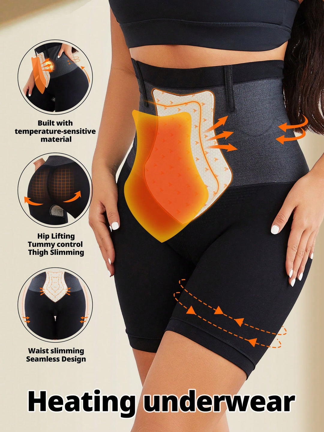 Lenjerie modelatoare SHEIN, negru