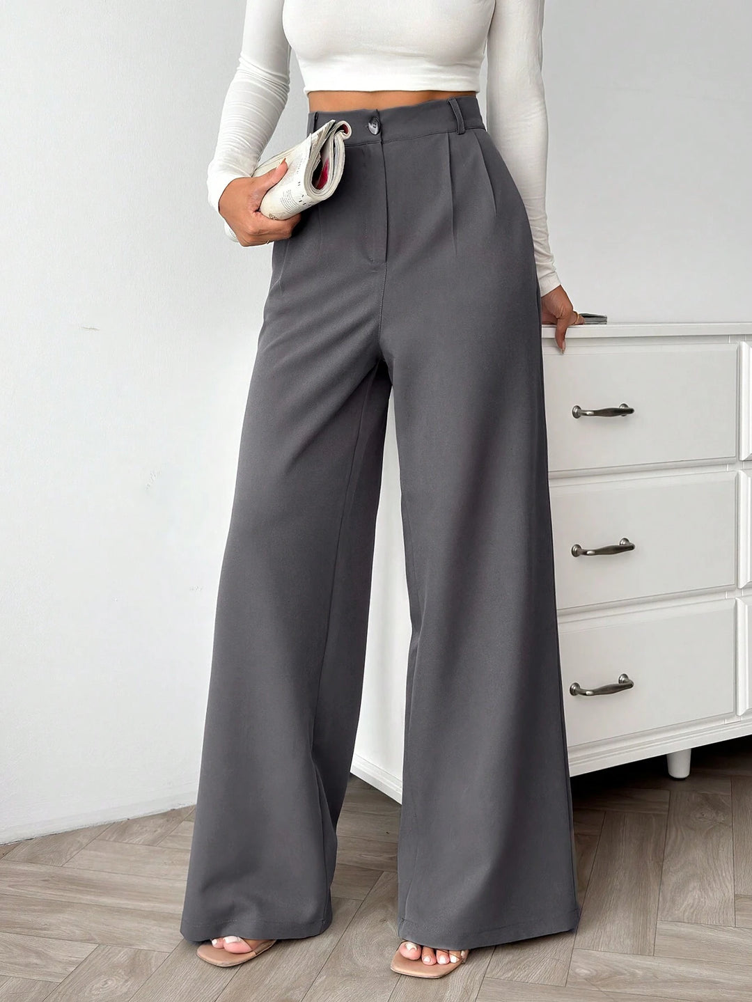Pantaloni Shein, gri