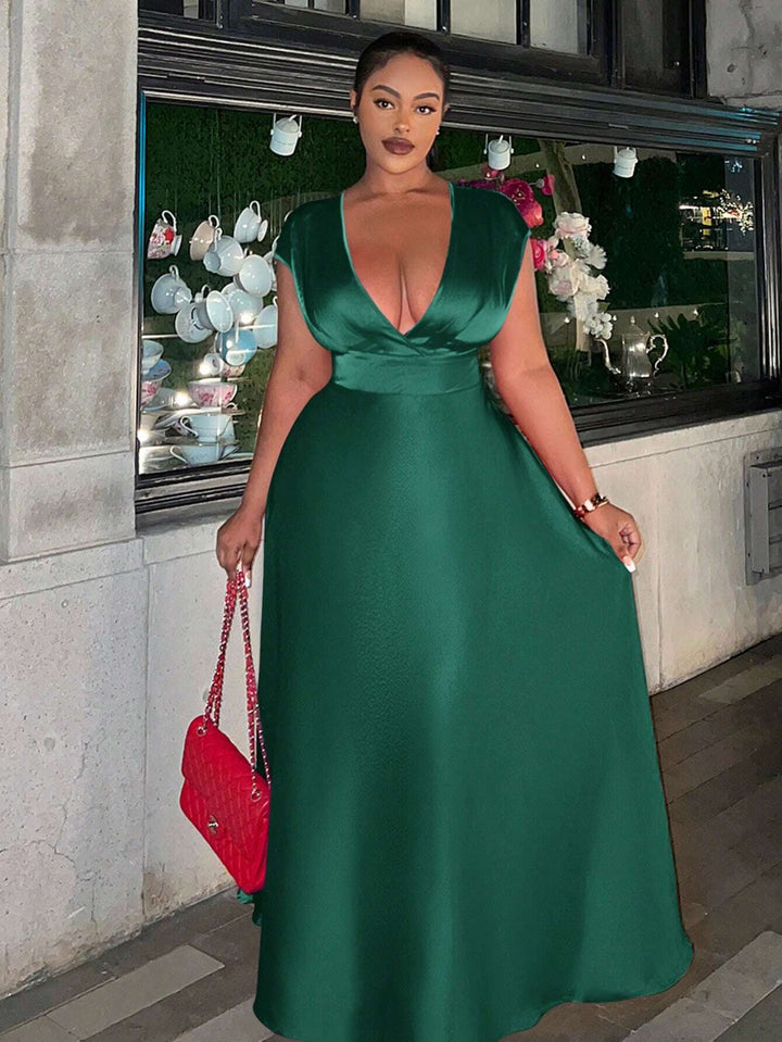 Rochie maxi SHEIN, verde