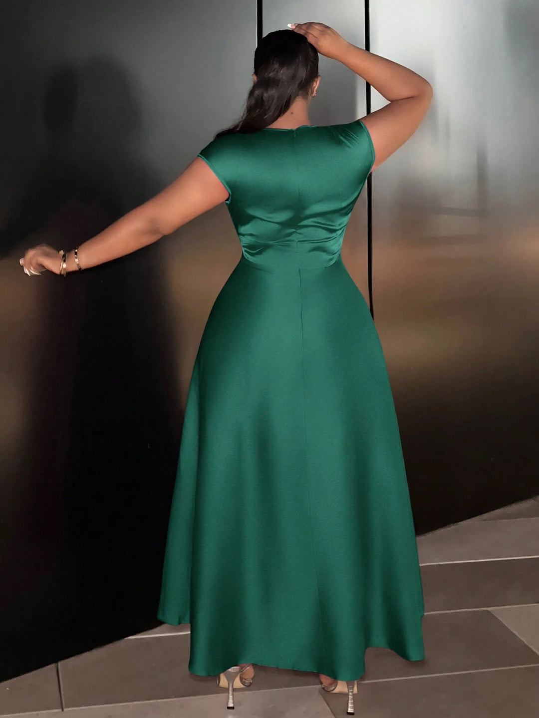 Rochie maxi SHEIN, verde