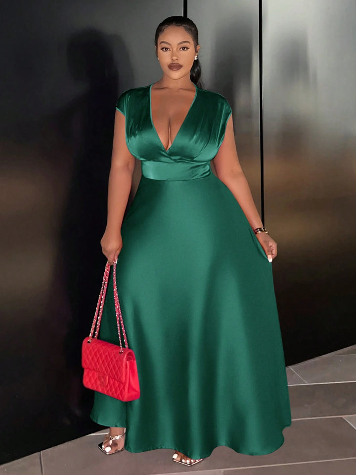Rochie maxi SHEIN, verde