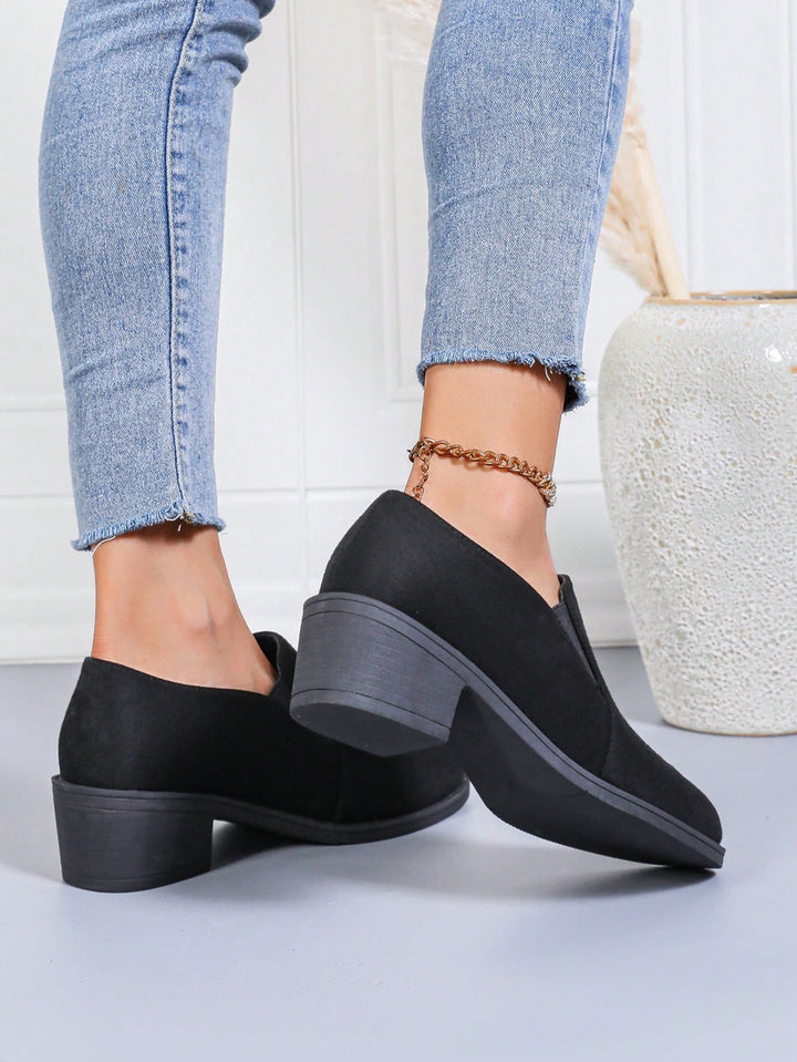 Pantofi cu toc SHEIN, negru