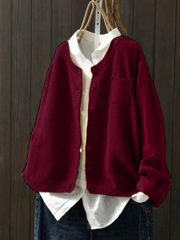 Cardigan SHEIN, vișiniu
