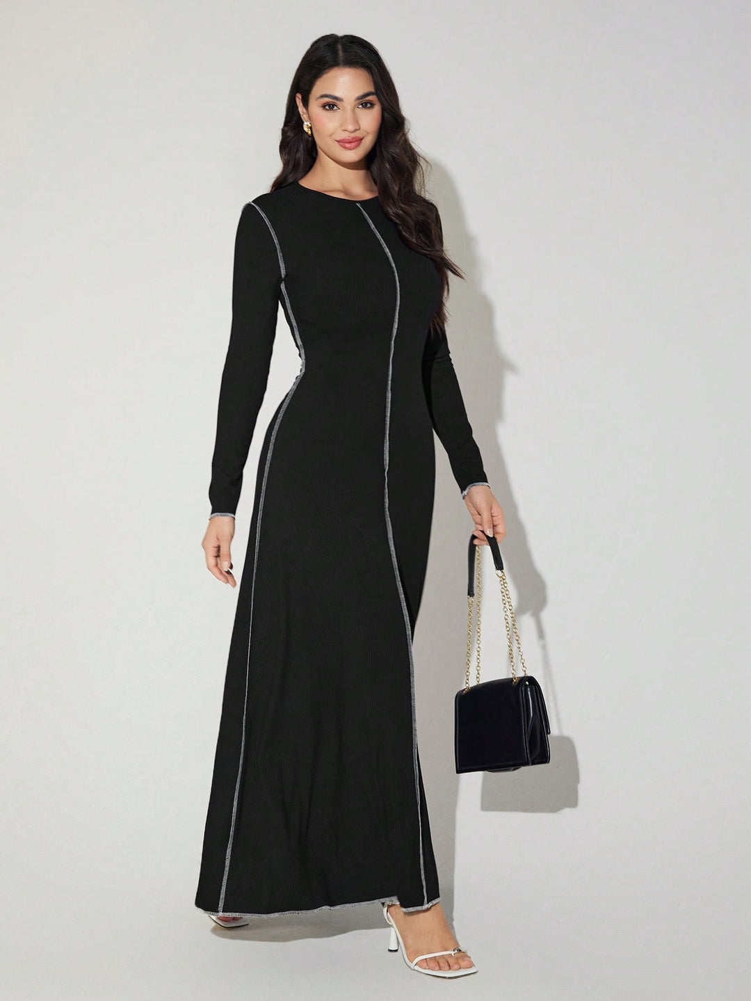 Rochie maxi SHEIN, negru