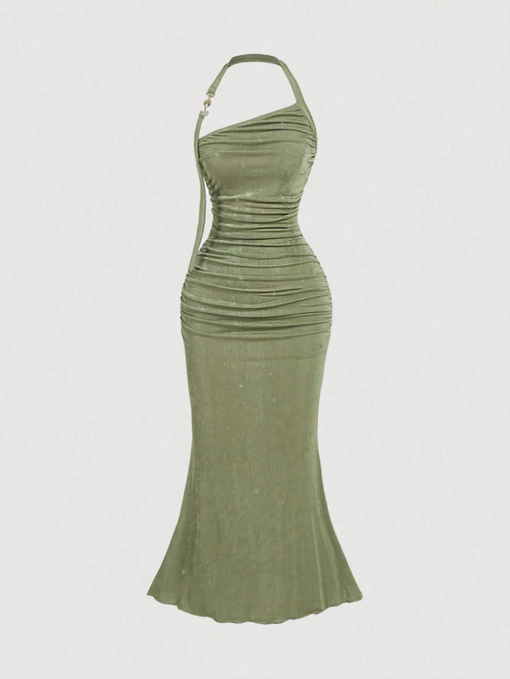 Rochie midi SHEIN, verde