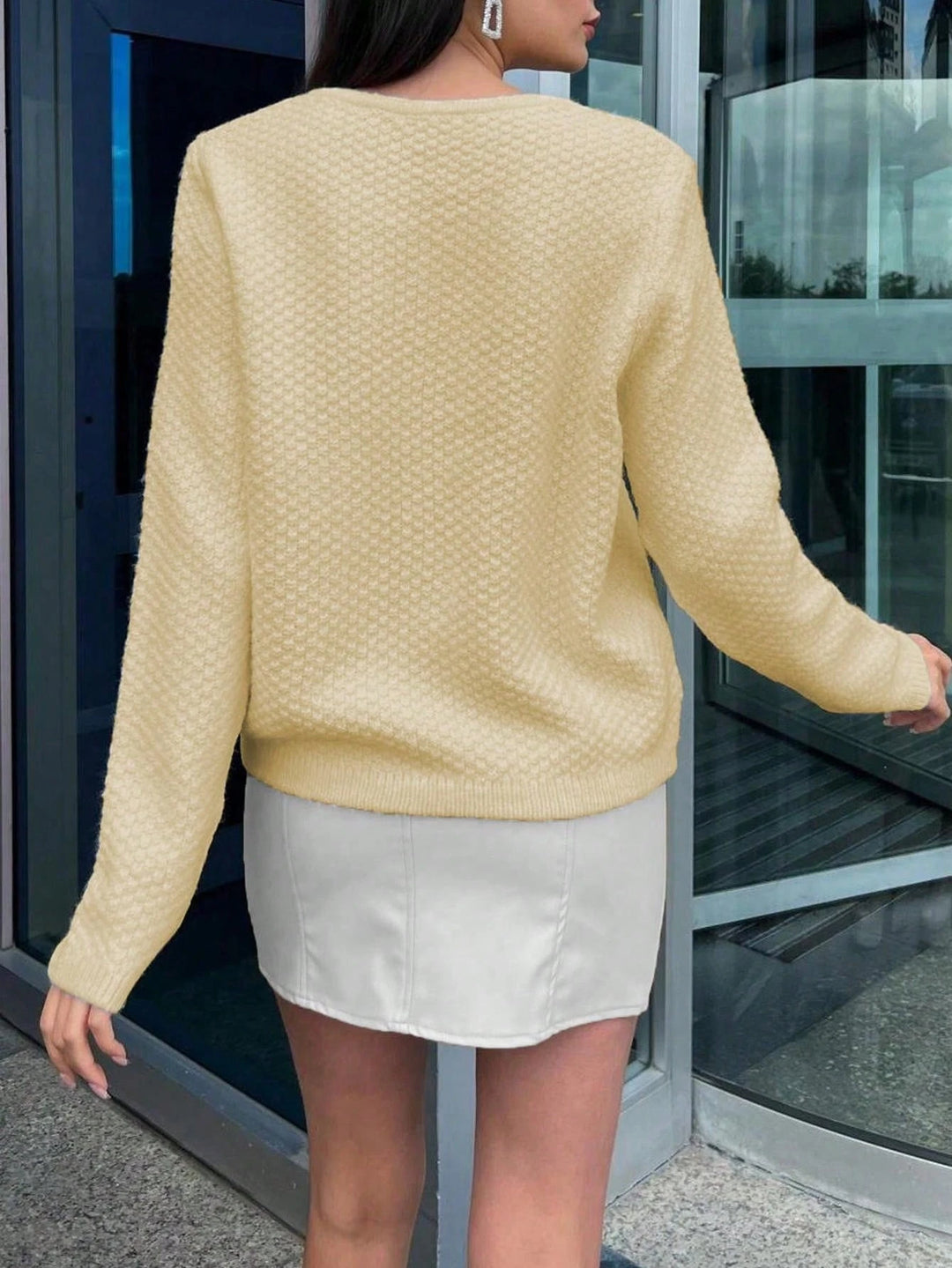 Cardigan SHEIN, crem