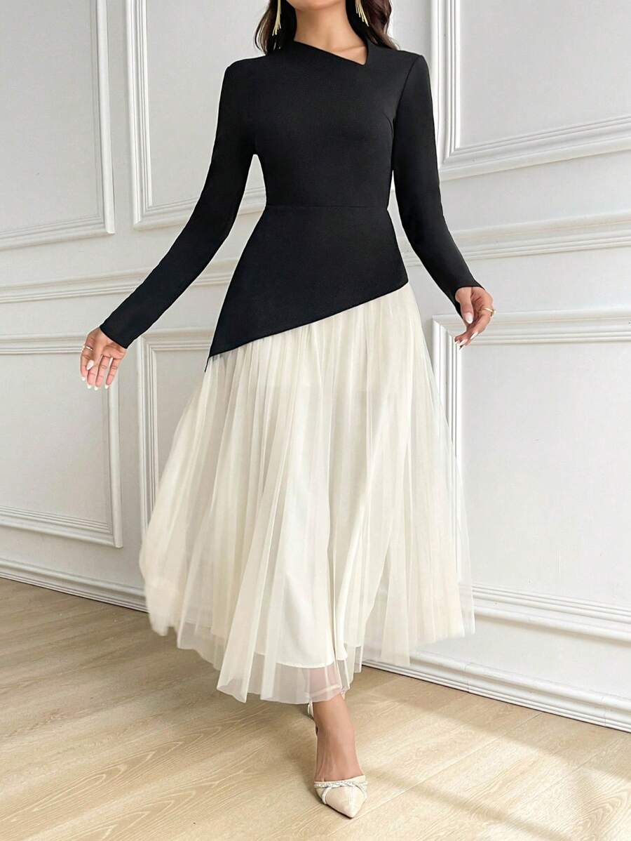 Rochie maxi SHEIN, mix culori