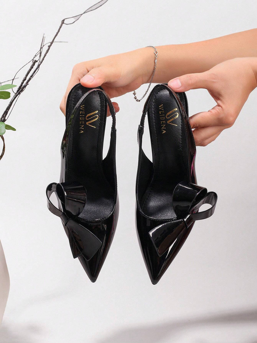 Pantofi cu toc SHEIN, negru