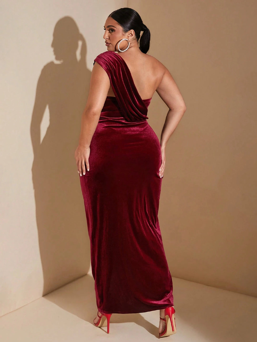 Rochie de ocazie SHEIN, vișiniu