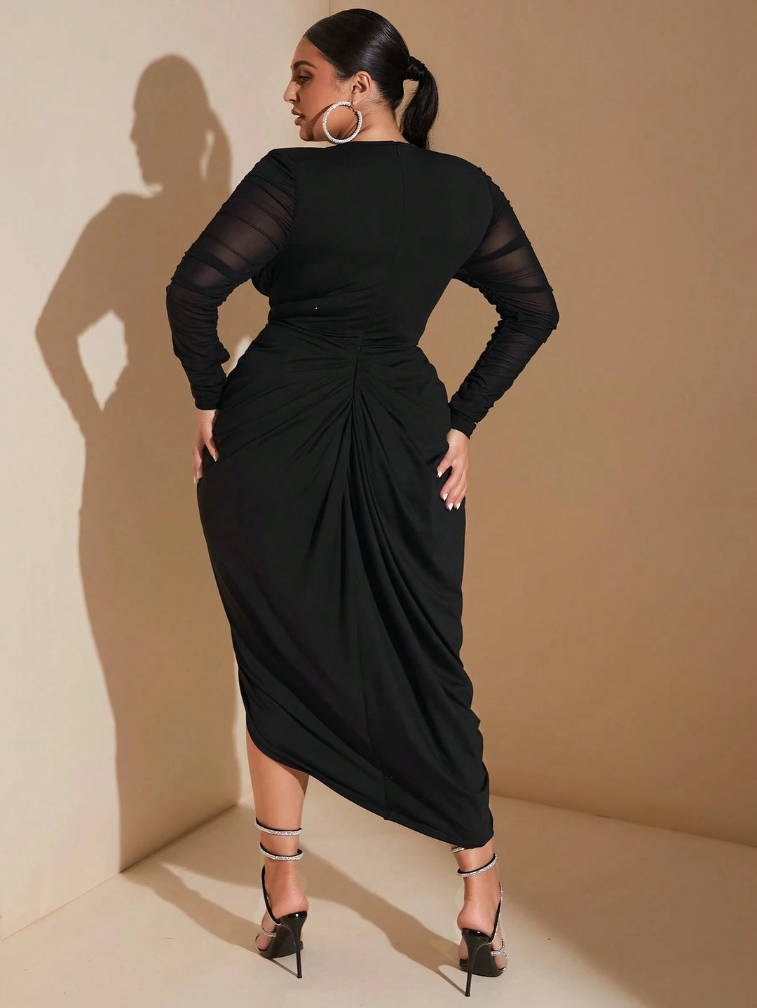 Rochie midi SHEIN, negru