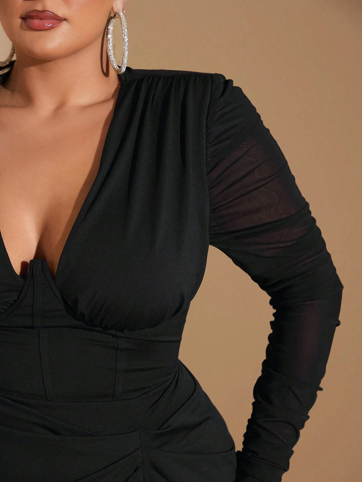 Rochie midi SHEIN, negru