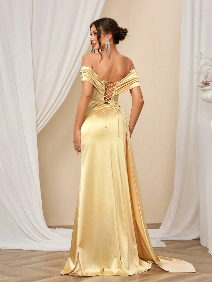 Rochie de ocazie SHEIN, galben