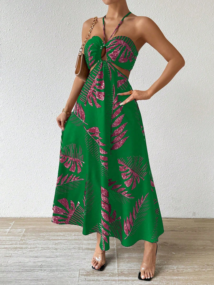 Rochie maxi SHEIN, verde