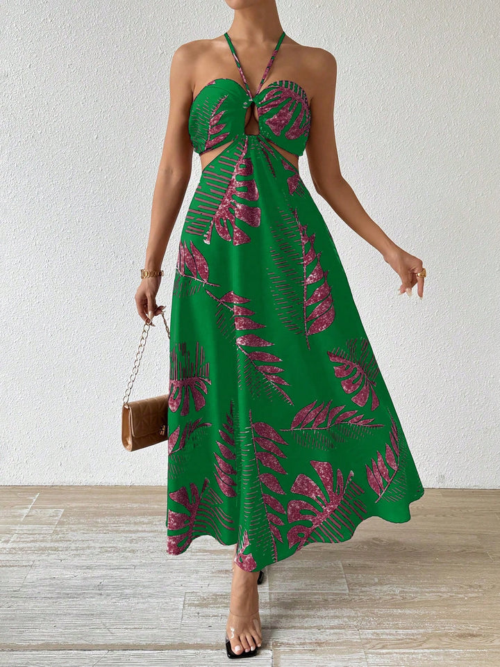 Rochie maxi SHEIN, verde