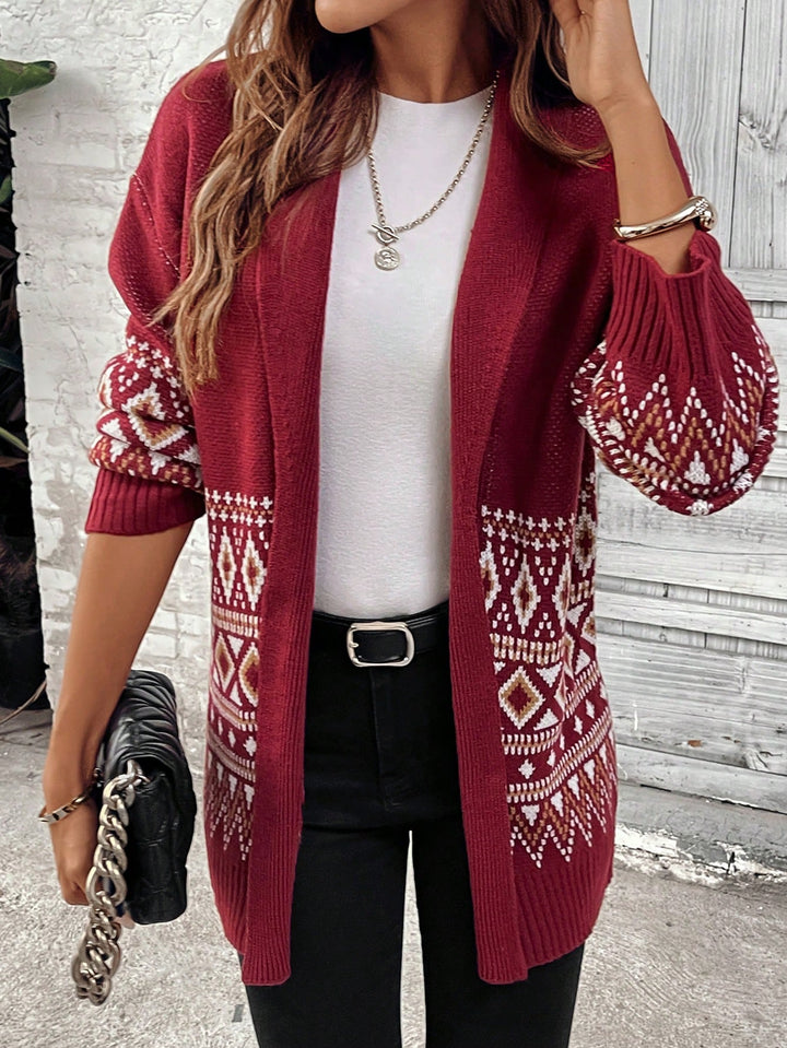 Cardigan SHEIN, vișiniu