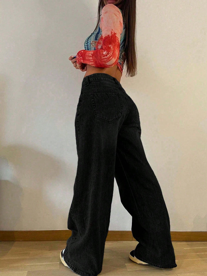 SHEIN farmernadrág, fekete
