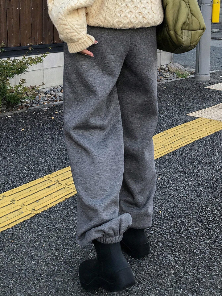 Pantaloni de trening SHEIN, gri