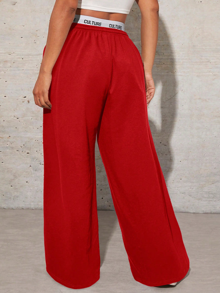 Pantaloni SHEIN, roșu