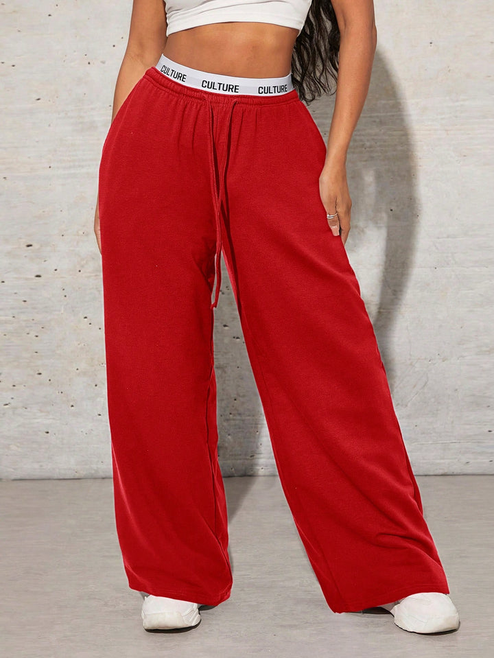 Pantaloni SHEIN, roșu