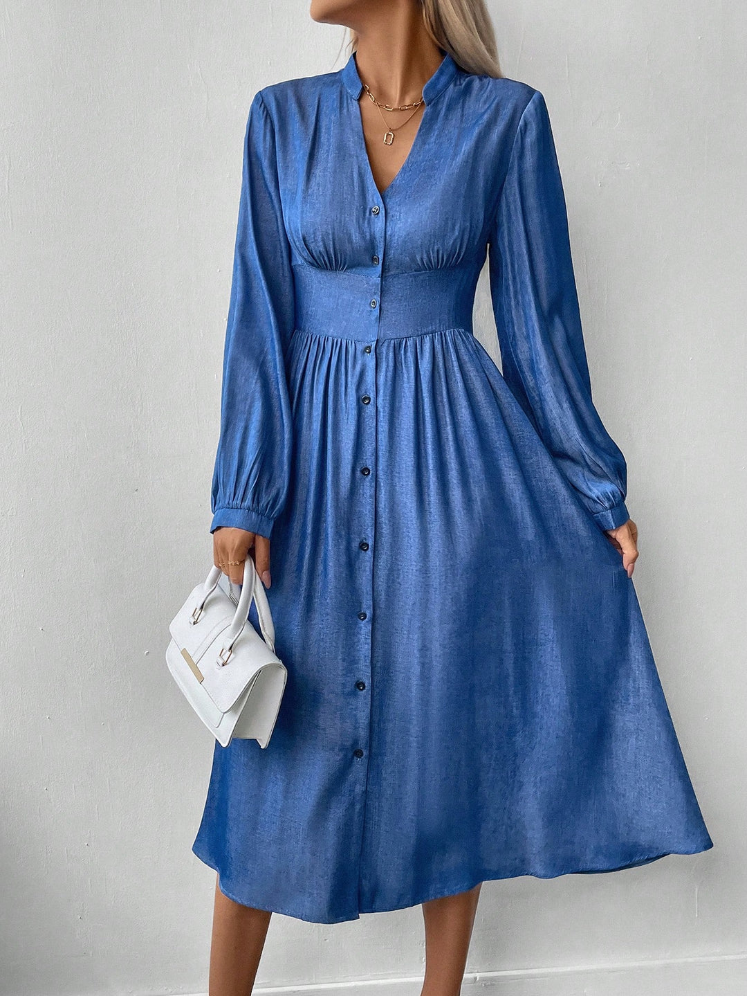 Rochie midi SHEIN, albastru
