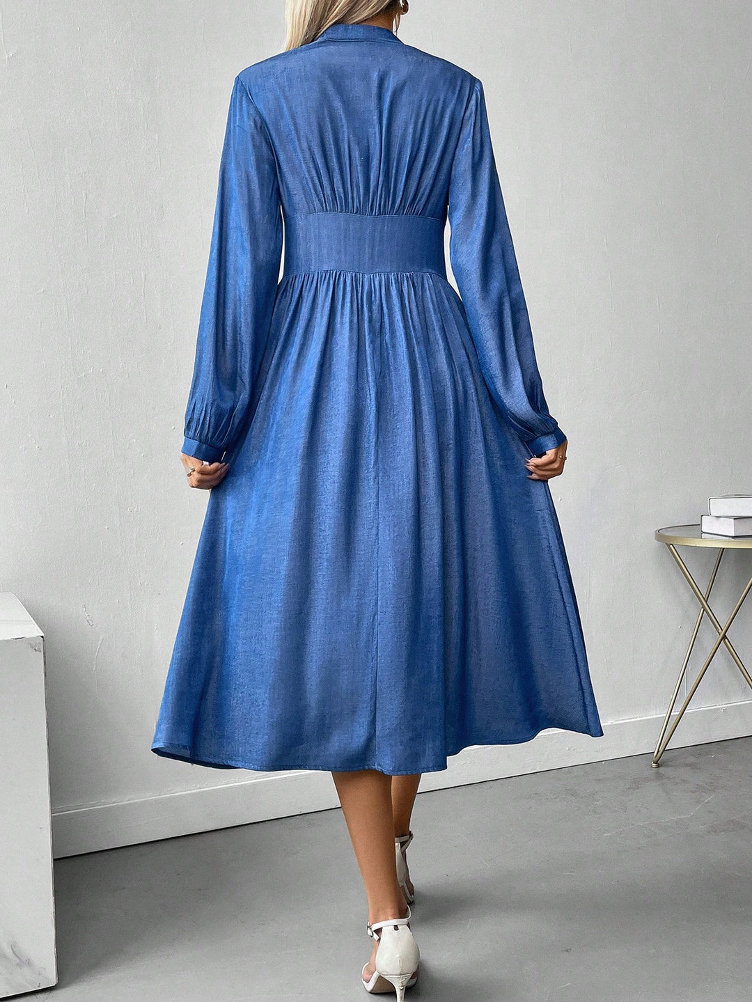 Rochie midi SHEIN, albastru