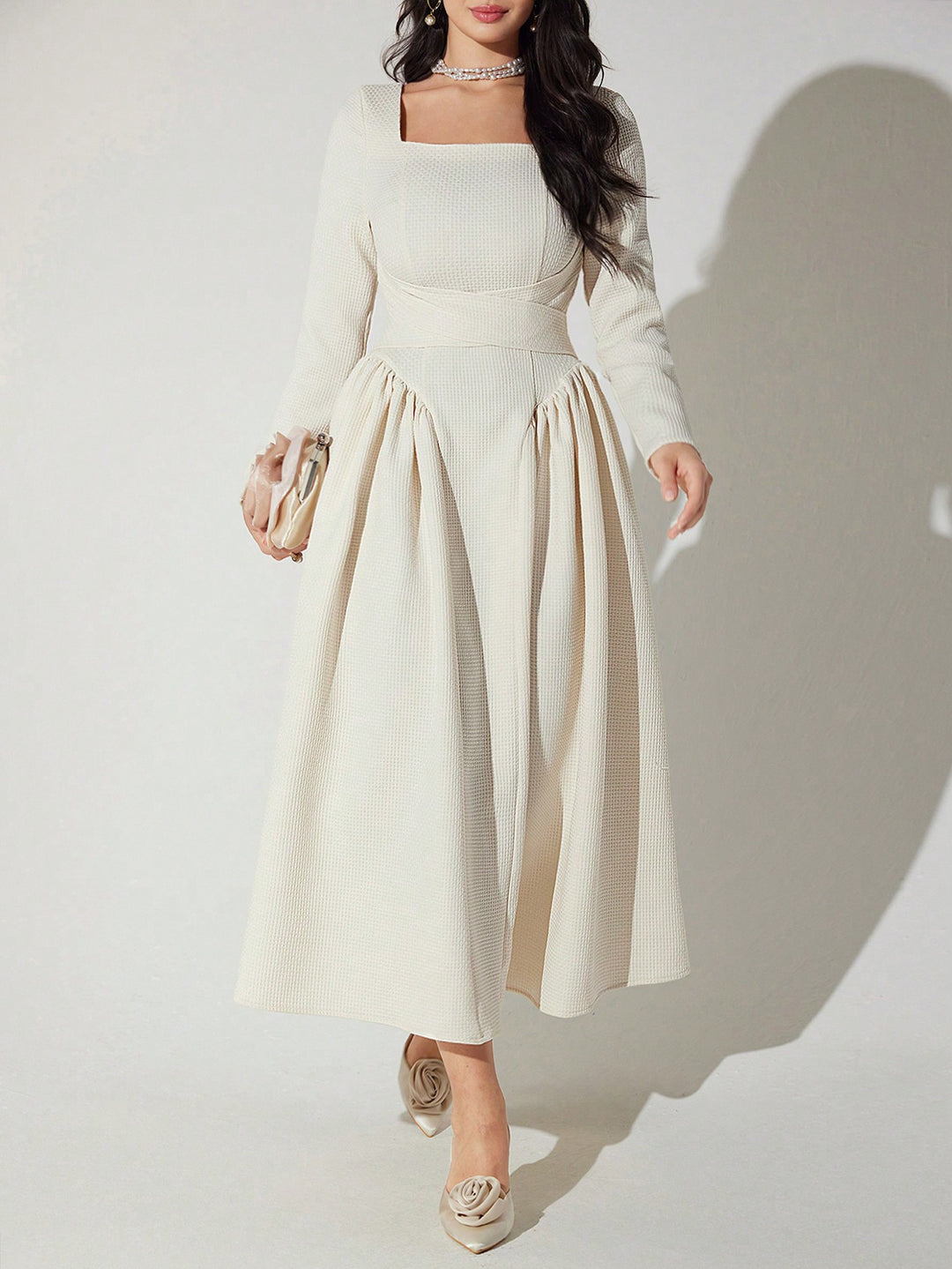 Rochie maxi SHEIN, portocaliu