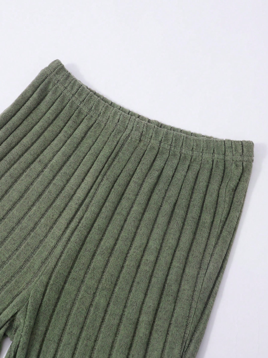 SHEIN khaki kapucnis pulóver és leggings szett
