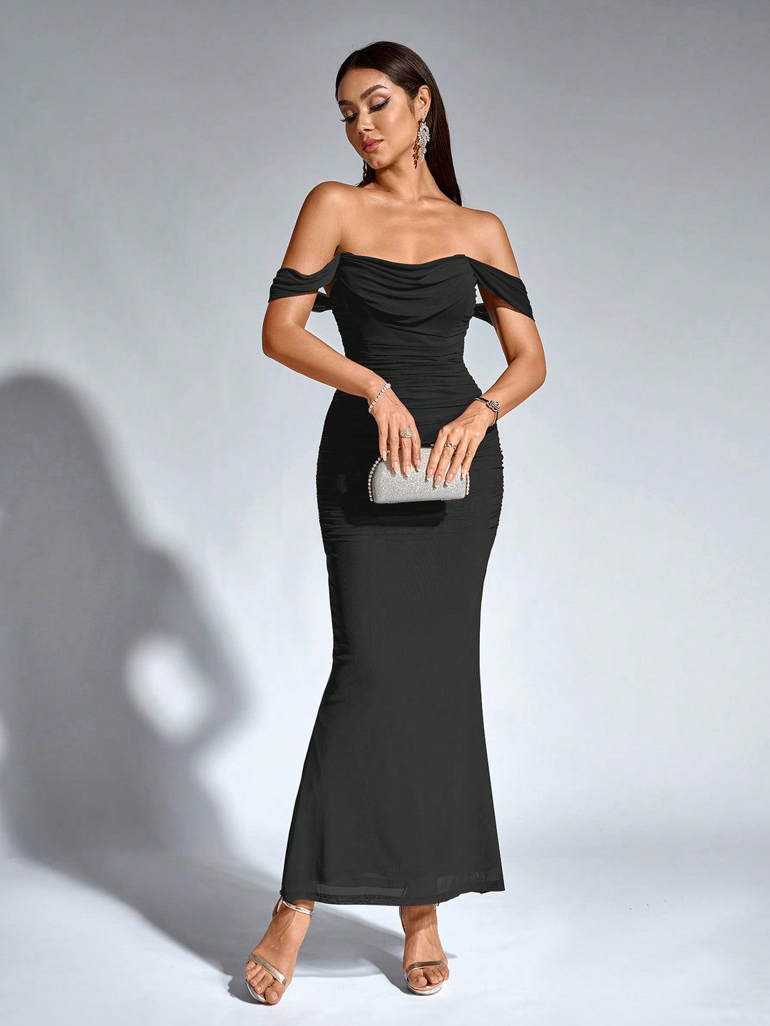 Rochie maxi SHEIN, negru